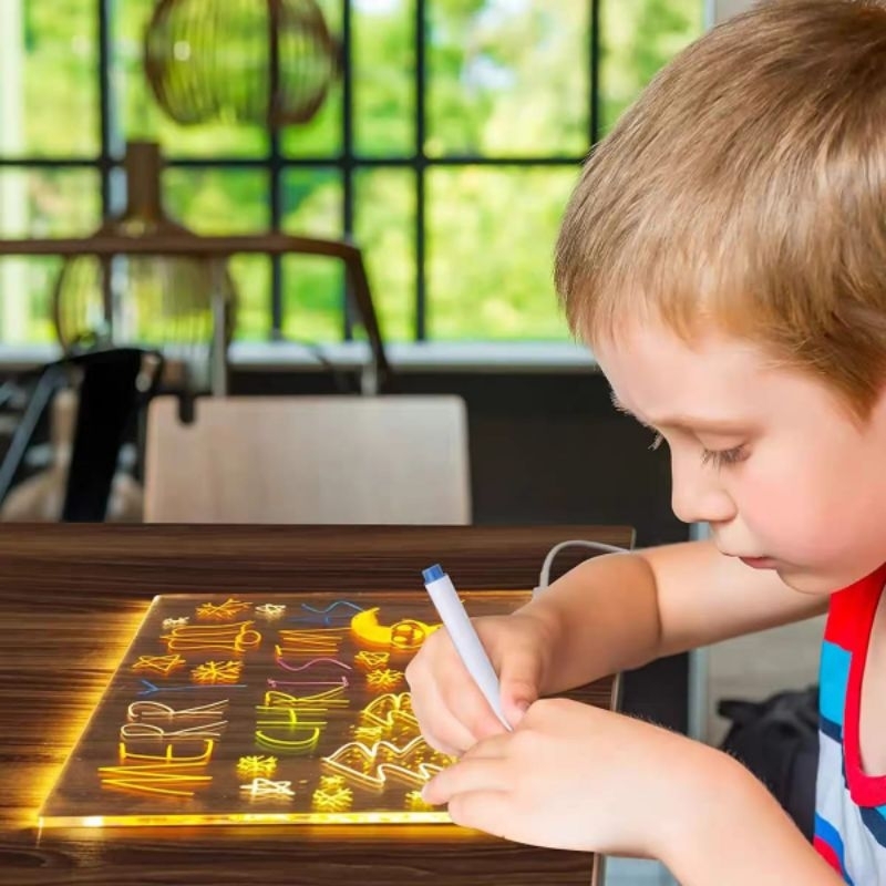 

ACC Market88 Personalized LED Lamp Acrylic Message Note Board Erasable