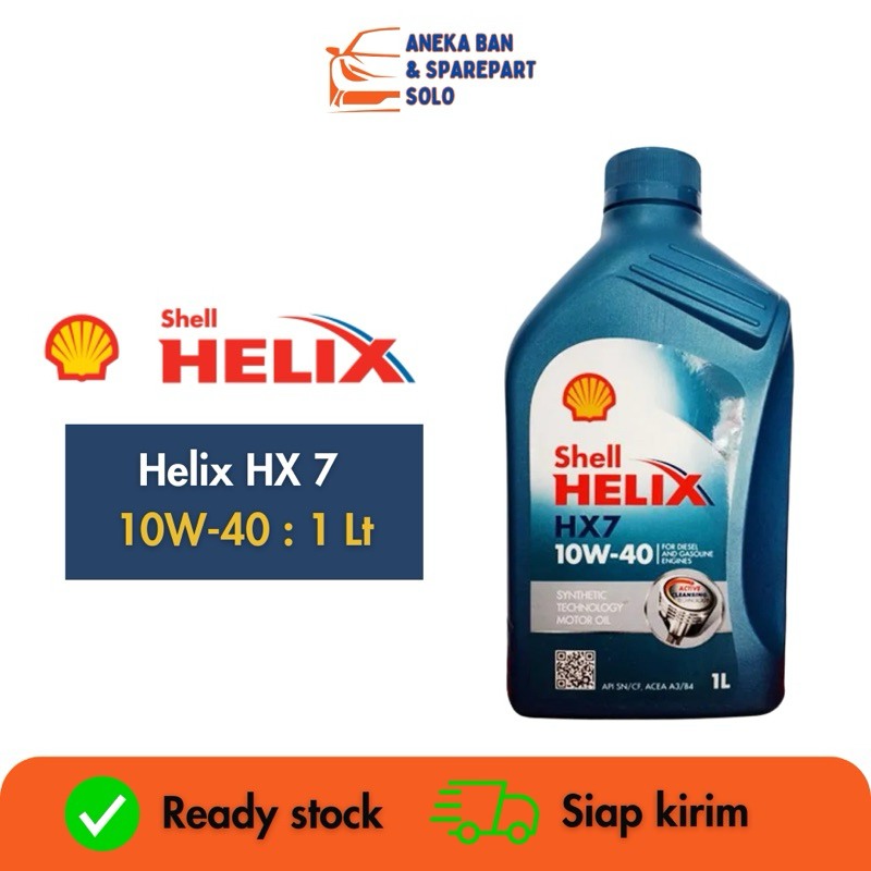 SHELL HELIX HX7 10W-40 Oli Mobil (1 Lt)