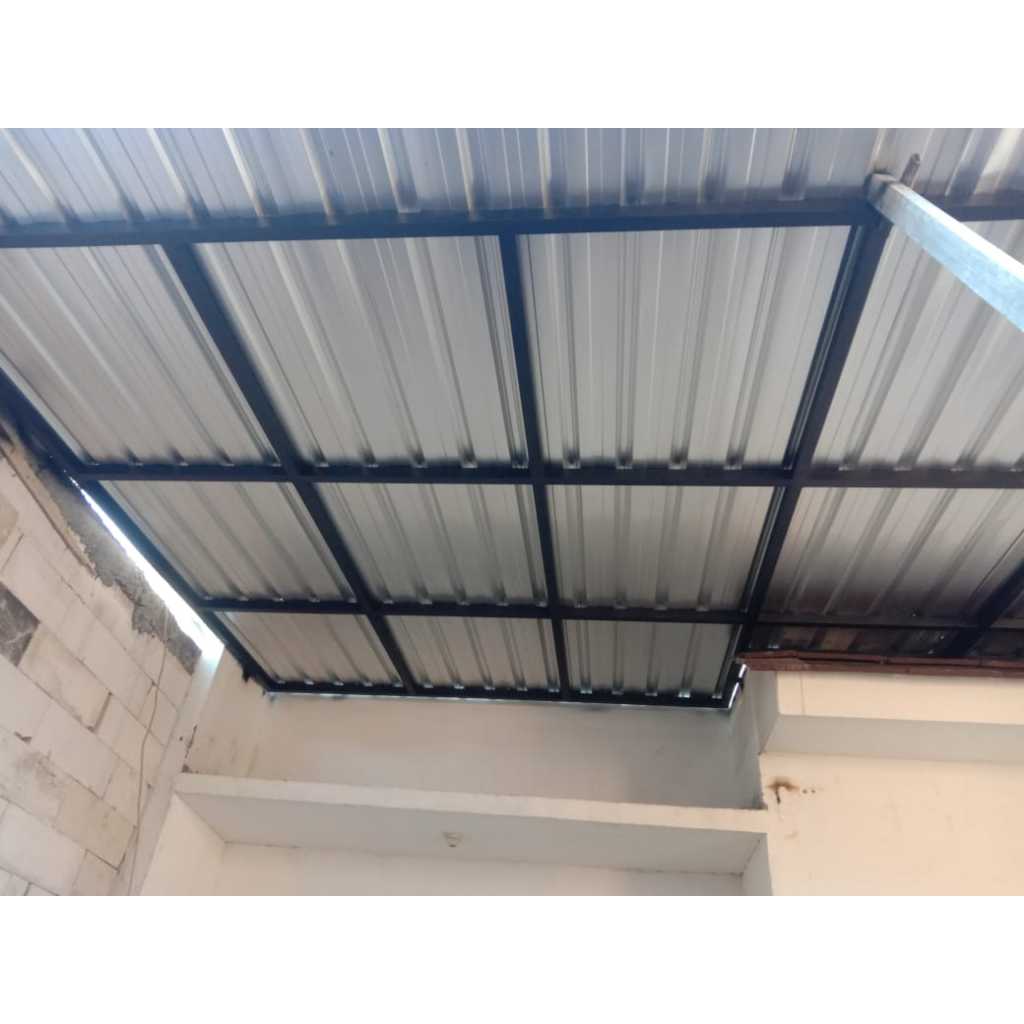 kanopi rumah bahan galvanis atap spandek
