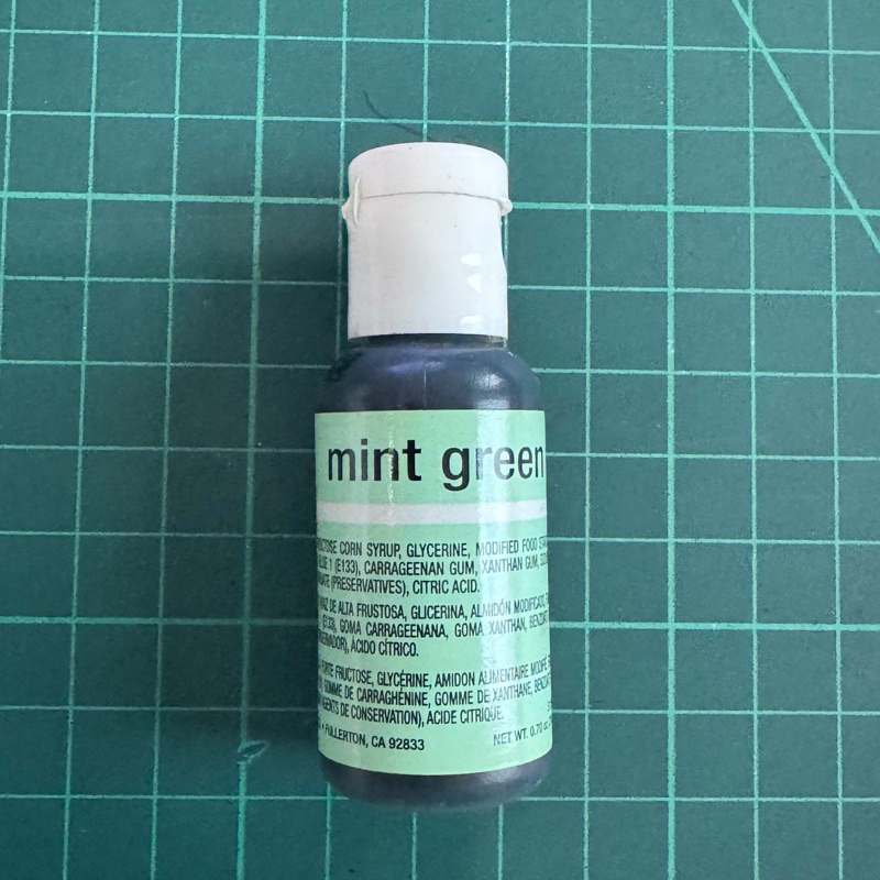 

Chefmaster 20gr Mint Green icing color gel pewarna makanan gel Hijau Muda Mint