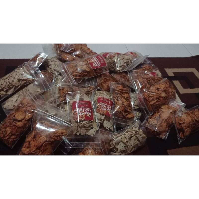 

kripik basreng original daun jeruk purut kemasan 85gram