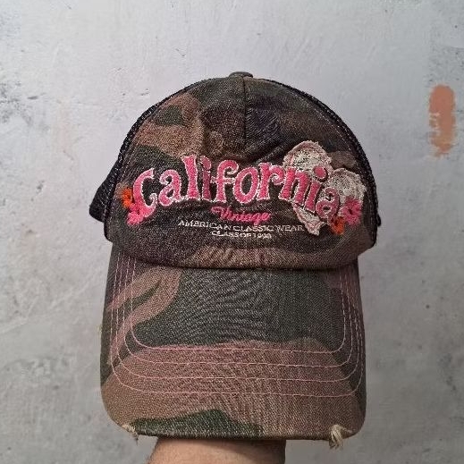 Topi trucker second california vintage