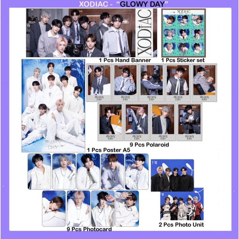XODIAC someday paket set fankit kpop xodiac Glowy day