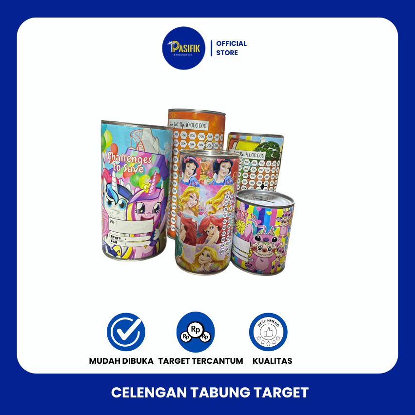 CELENGAN TARGET/TABUNGAN KALENG/CELENGAN TABUNG TARGET (DCOIN)