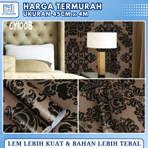 Wallpaper Dinding Kamar Tidur Motif Batik Coklat Wallpaper Dinding Ruang Tamu Motif Batik Coklat Vin