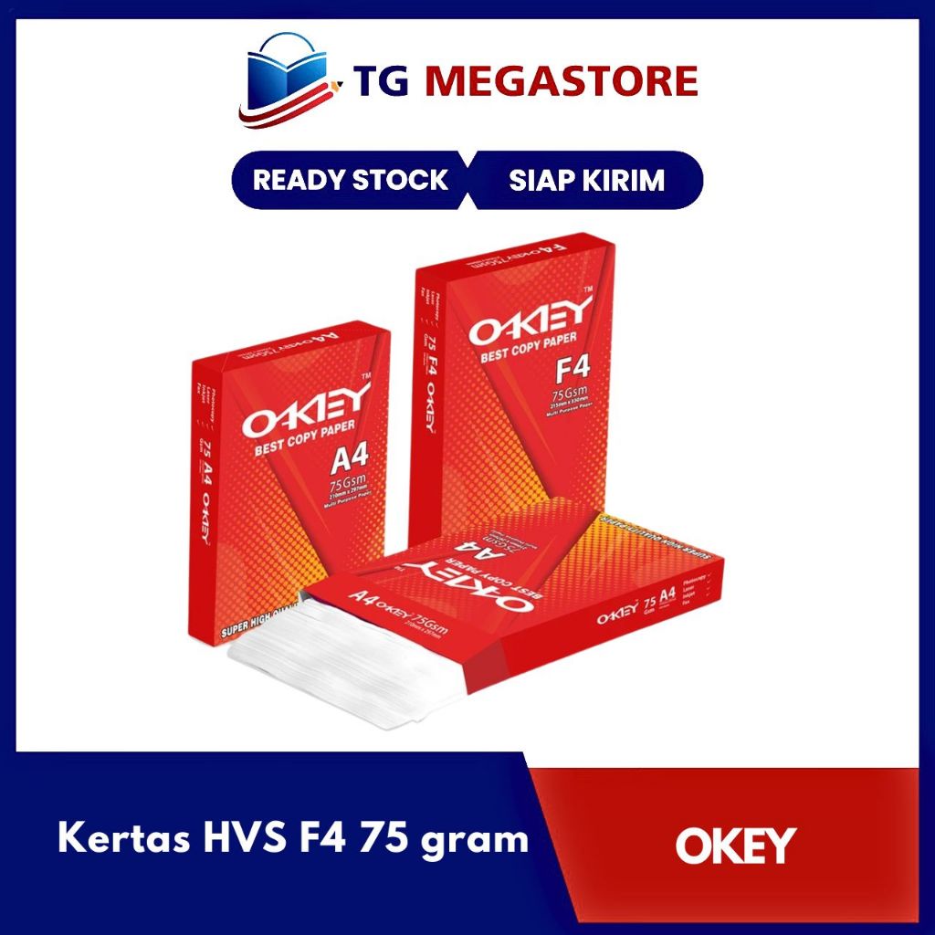 

Kertas HVS OKEY F4 - 75 gram