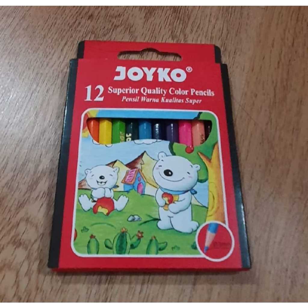 PENSIL WARNA JOYKO PENDEK 12 WARNA JOYKO S12 PENDEK