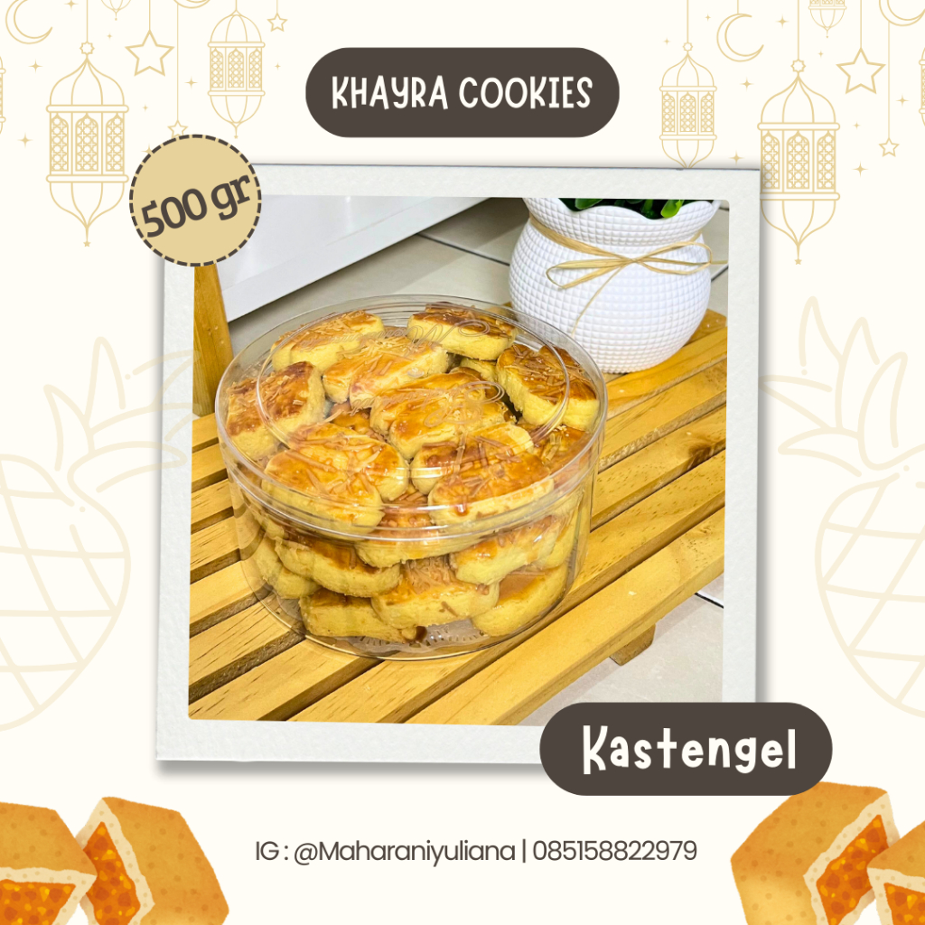 

Khayra Cookies Kastengel 500 gr | Kue Lebaran Enak & Murah