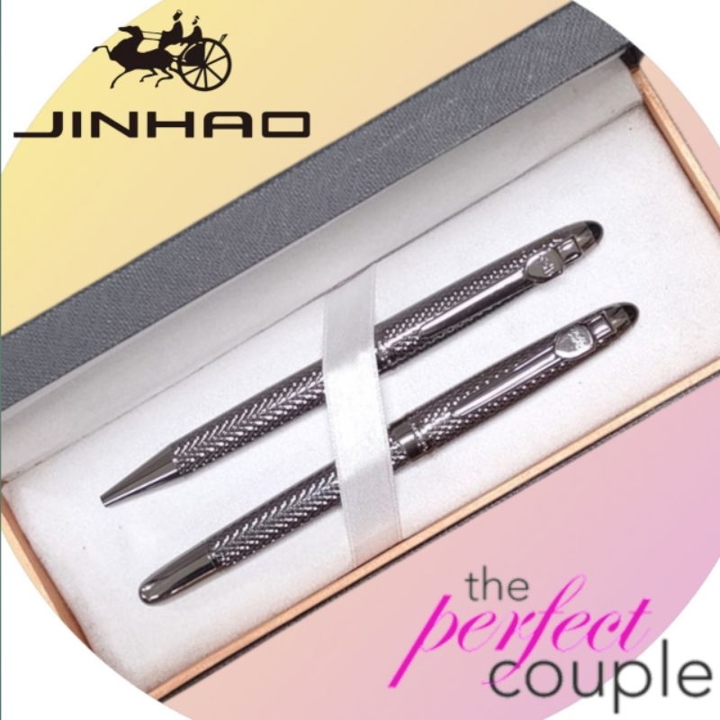 

Pulpen Mewah Couple Pen Exlusive JINHAO Ballpoint & Roller Ball 2 Pcs Lengkap Dengan Box Exlusive