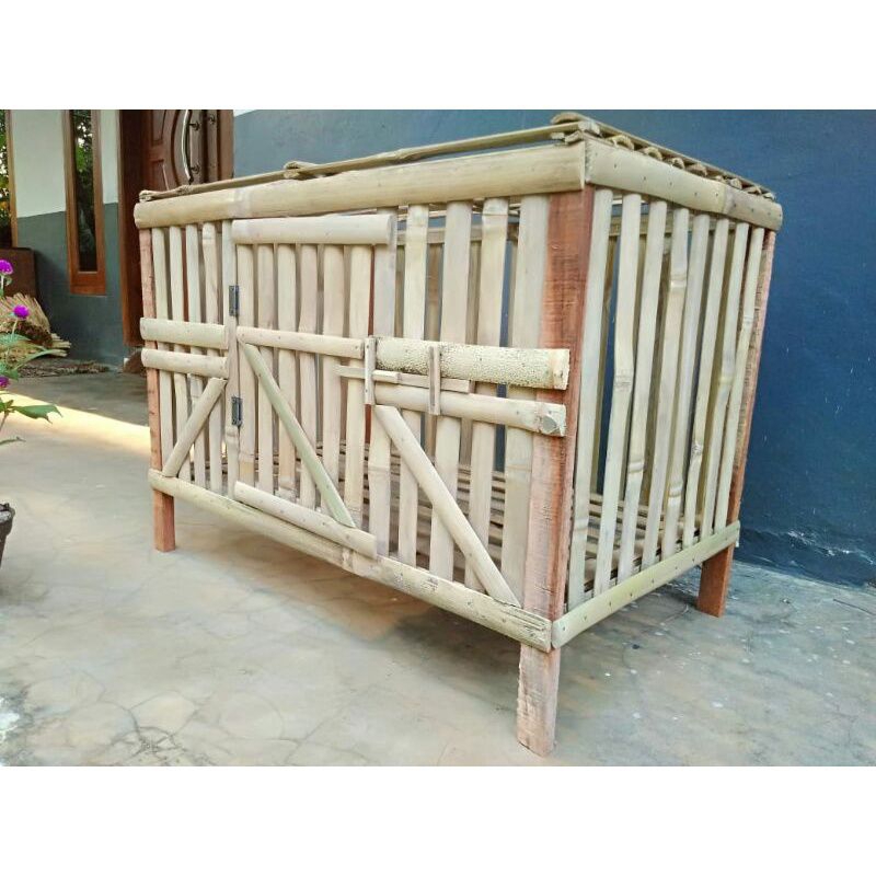 Kandang Ayam Bangkok Bambu Lipat Rakitan