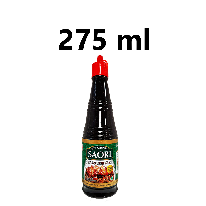 

Saori Saus Teriyaki 275ml Saos Oriental Lezat & Praktis Botol 275 ml