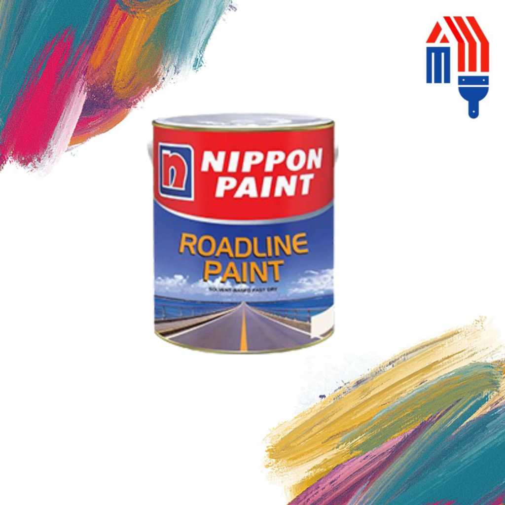 Cat Roadline Nippon Paint 1kg/ Cat Marka Jalan Nippon Paint / Cat Jalan Raya 1Kg Nippon Paint