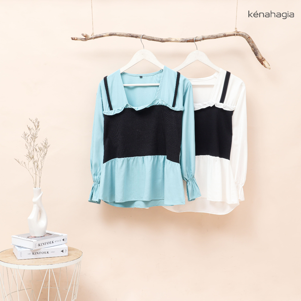 Blouse Atasan Wanita Jombo Bahan Katun Rayon Rompi Vest Oversize Baju Kerja Kantor Wanita