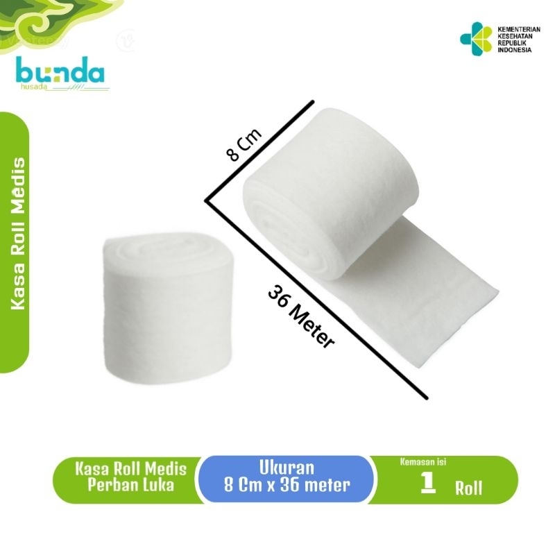 Kasa Hidrofil Kain Perban Gulung Roll Besar Untuk Luka Patah Tulang Ukuran Sesuai Kebutuhan Medis