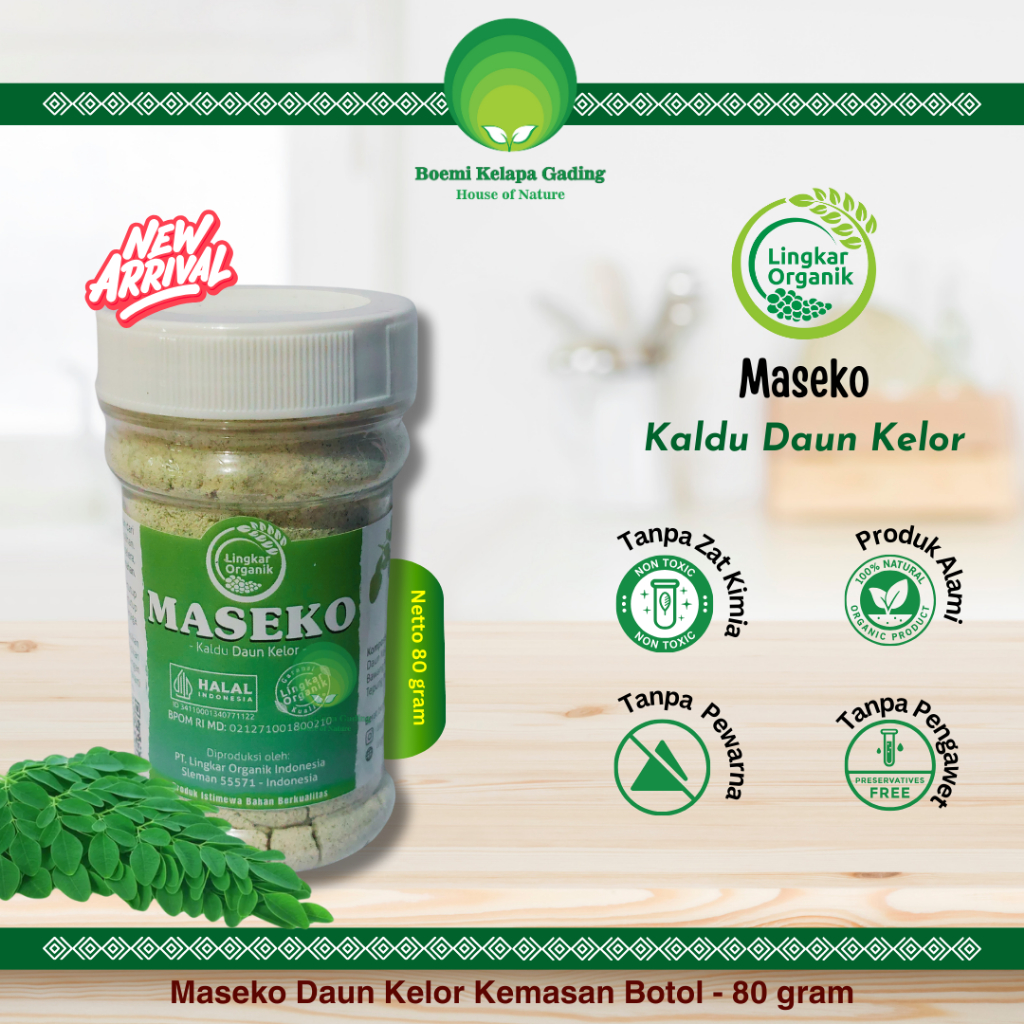 

Lingkar Organik Kaldu Daun Kelor Produk Natural Halal Penyedap Alami Sehat Kemasn Botol 80 gram