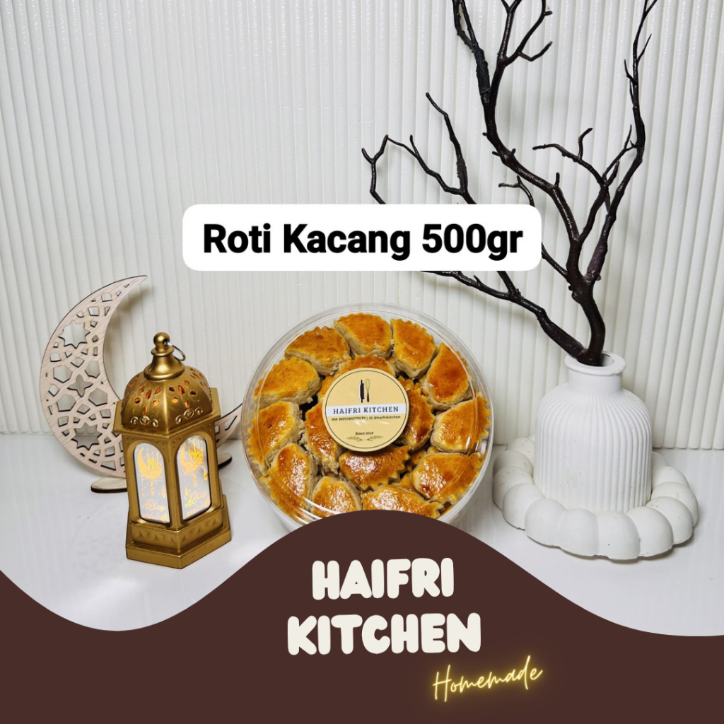 

HAIFRI KITCHEN - Roti Kacang / Kue Kacang 500gr, Kue Kering Roti Kacang, Kue Lebaran Camilan Enak, Snack Sehat Untuk Cemilan Di Hari Raya