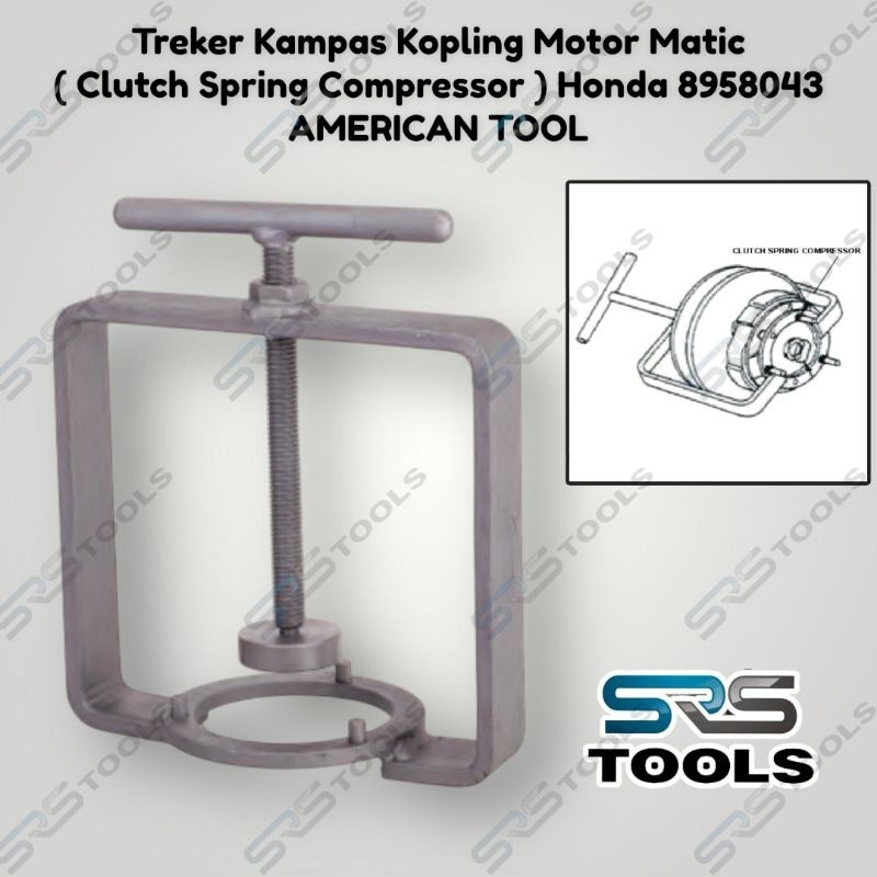 AMERICAN TOOL 8958043 Alat Kunci Treker Kampas Kopling Sepeda Motor Matic Honda Vario Kymco / Clutch