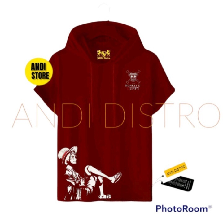 KAOS HOODIE ONE PIECE LUTFI TERLARIS/HODIE PRIA DEWASA TERLARIS/ HODIE KUPLUK MURAH DISTRO