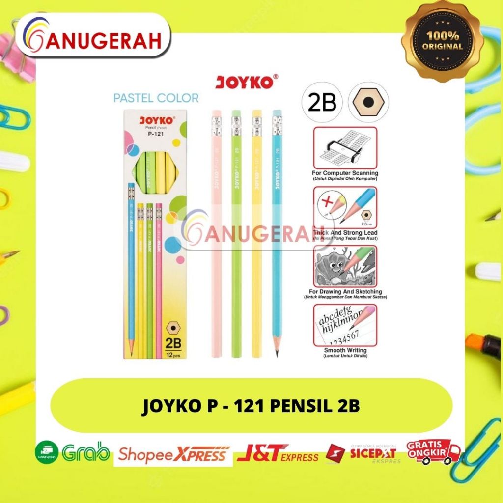 

JOYKO P-121 PENSIL 2B (PACK)