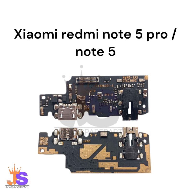 fleksibel konektor charger / papan konektor charger Xiaomi redmi note 5 pro / note 5 original