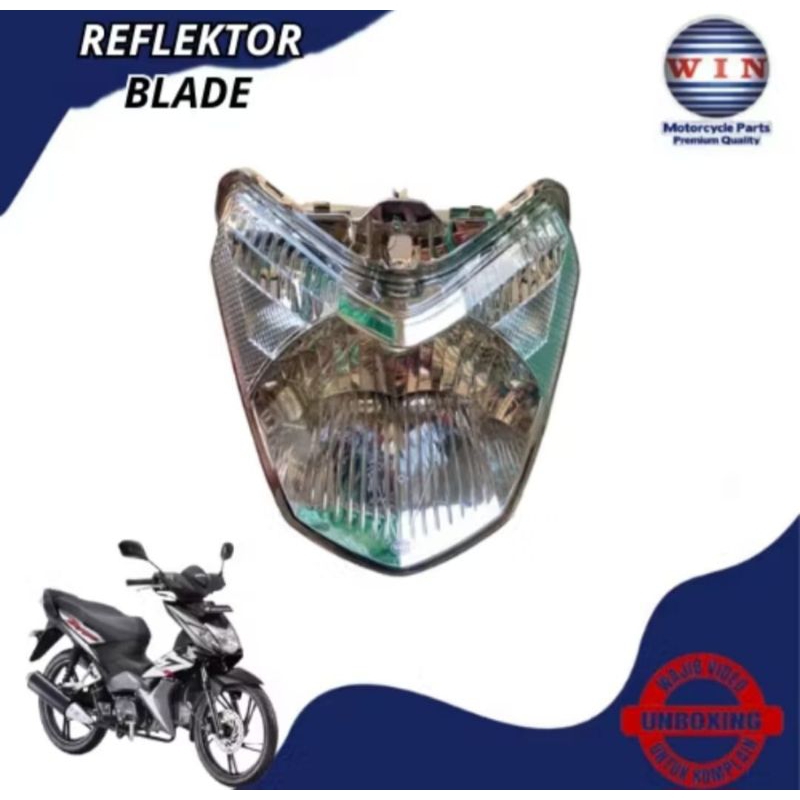 REFLEKTOR LAMPU DEPAN BLADE MERK WIN