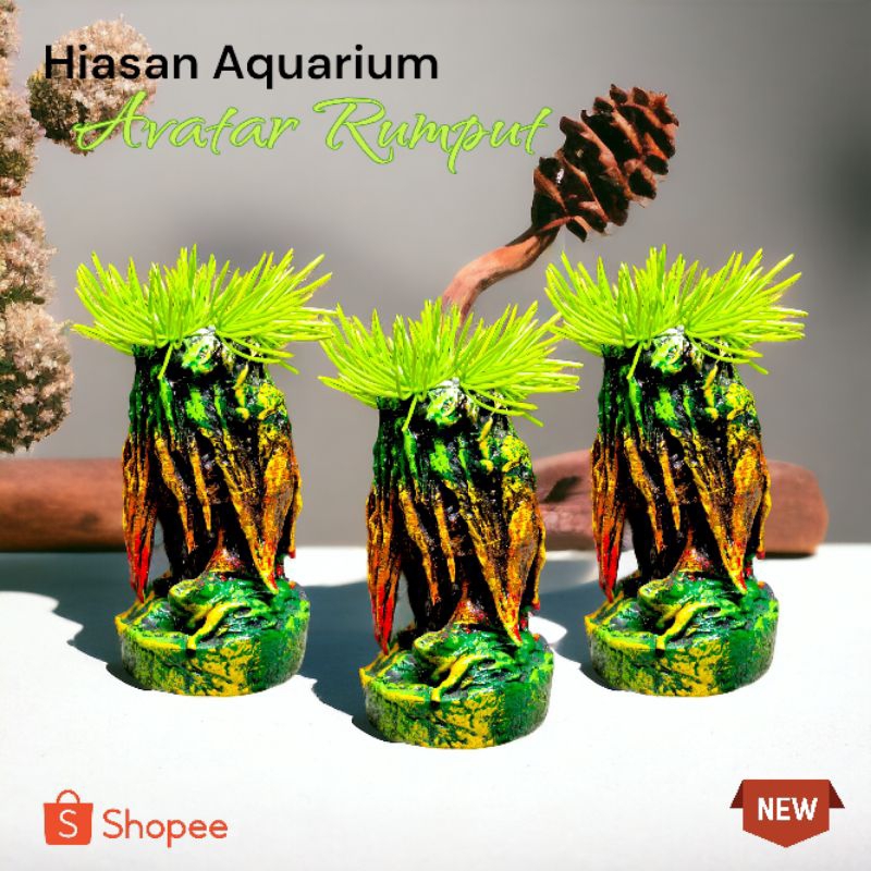 Hiasan Aquarium/Aquascape Avatar Rumput