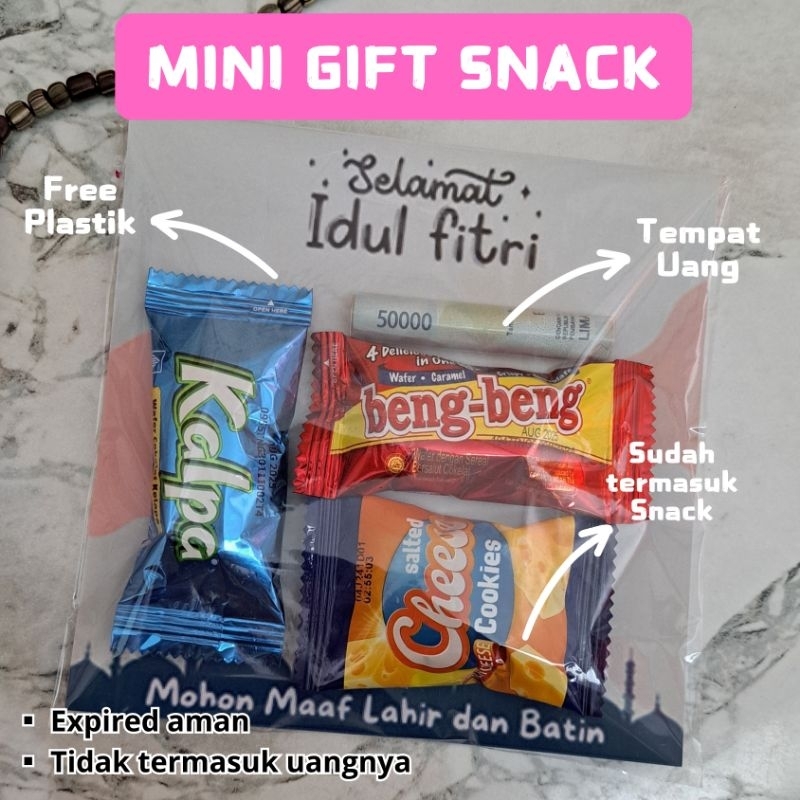 

Amplop Lebaran Lucu + Uang Gulung + Snack / Angpau lebaran / Mini Gift Snack
