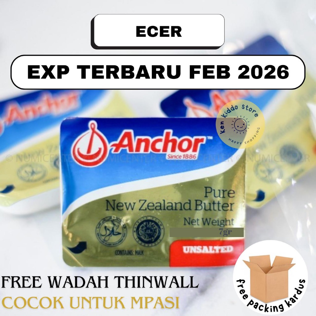 

UNSALTED BUTTER ANCHOR MPASI BAYI | SALTED BUTTER ANCHOR | BUTTER BAYI MAKANAN MPASI BAYI | BB BOOSTER BAYI ANAK | BUTTER ANCHOR MINI | LEMAK TAMBAHAN MPASI