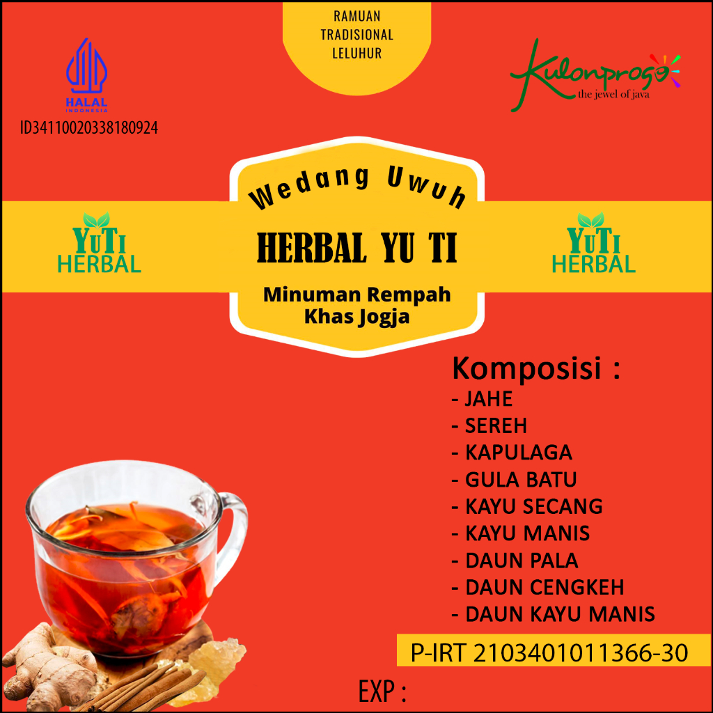 

WEDANG UWUH SECANG | GULA BATU | STEVIA | isi 10 (KOMPIT)