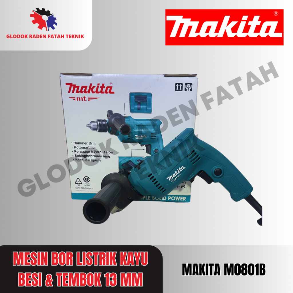MAKITA M0801B Mesin Bor Listrik Makita 13mm Impact M 0801 B M 0801B