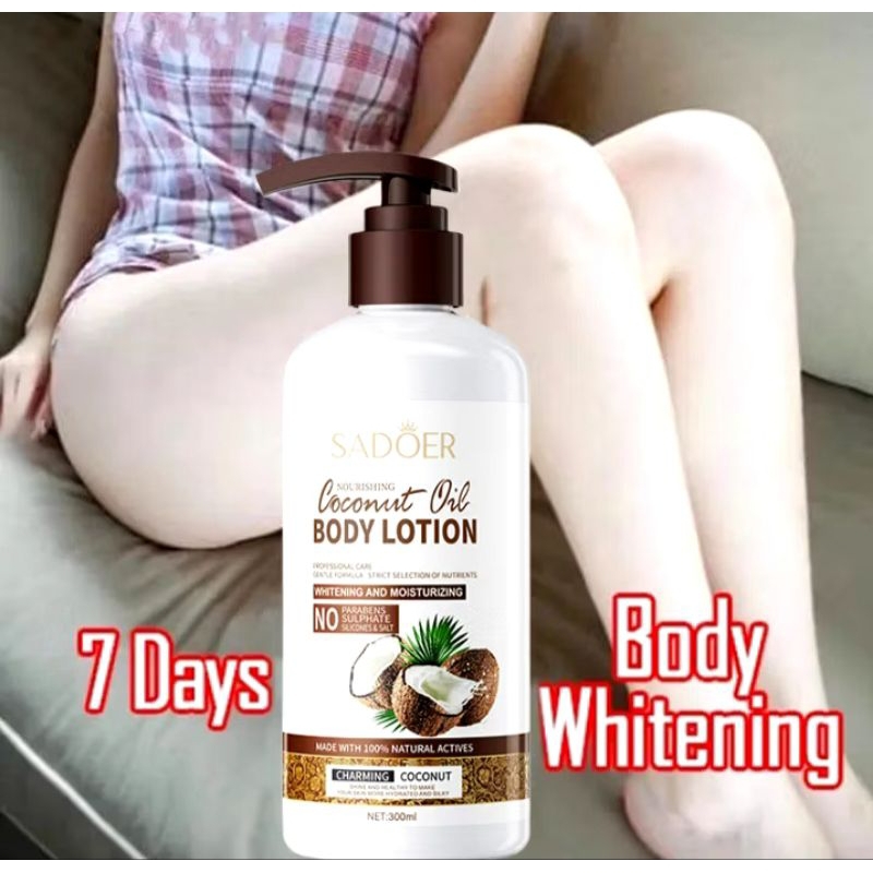 Sadoer Coconut Oil Body Lotion Whitening And Mouisturizing