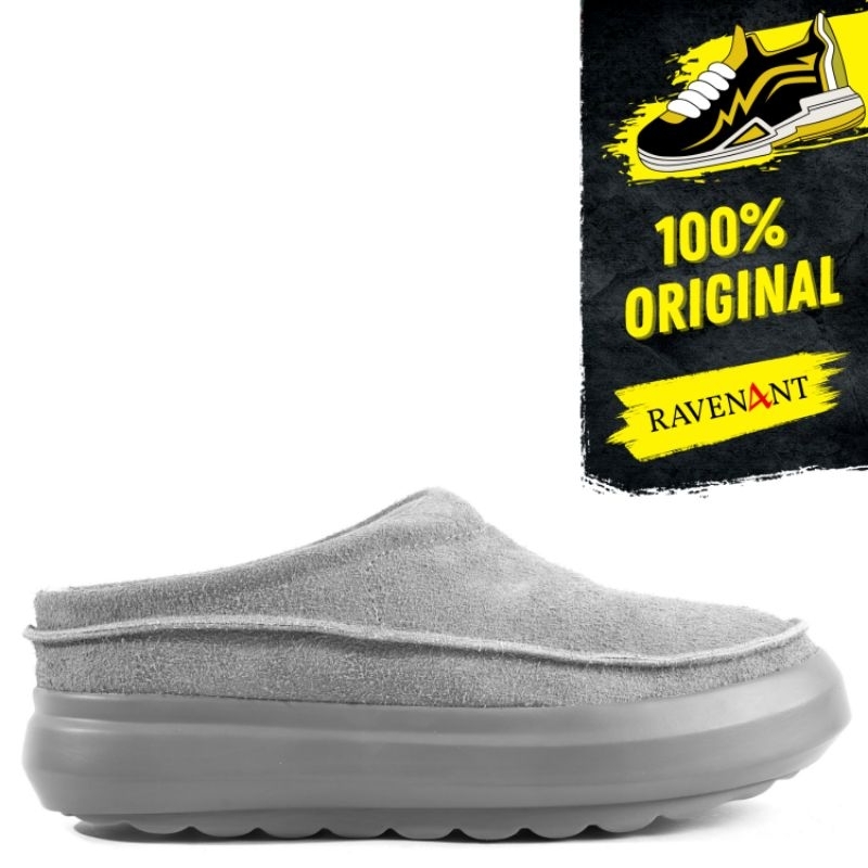 WANDER ETC The WNDWN Grey ORIGINAL - Sepatu Slip On Mules Pria/Wanita