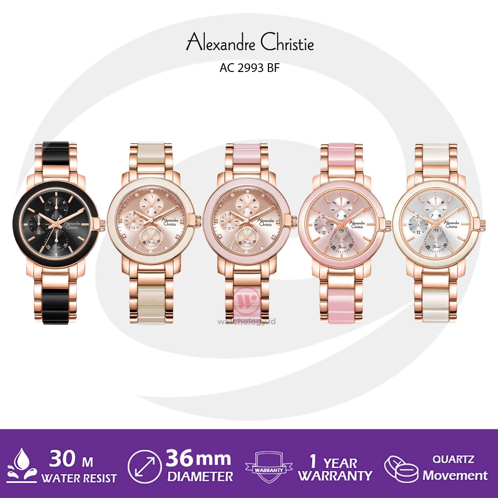 ALEXANDRE CHRISTIE WANITA AC 2938 / AC 2993 JAM TANGAN ALEXANDRE. CHRISTIE ORIGINAL