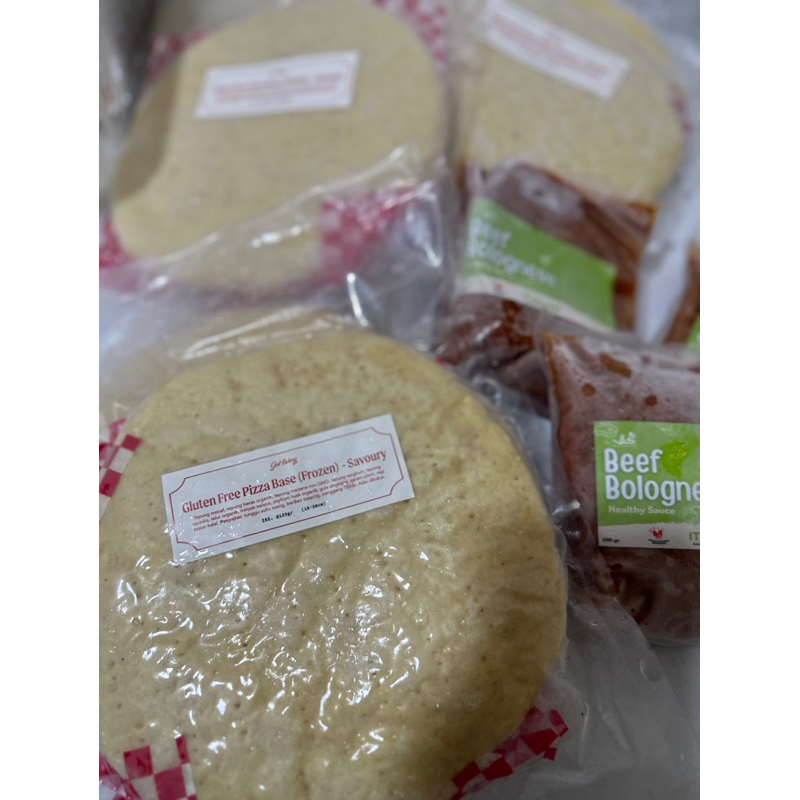 

Gluten Free Roti Pizza Frozen Bahan Alami bebas terigu Healthy Pallete