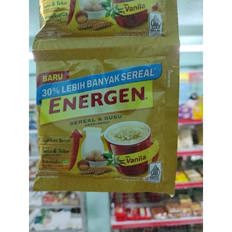 

ENERGEN SEREAL RASA VANILLA 32 gr 1 renceng isi 10 sachet