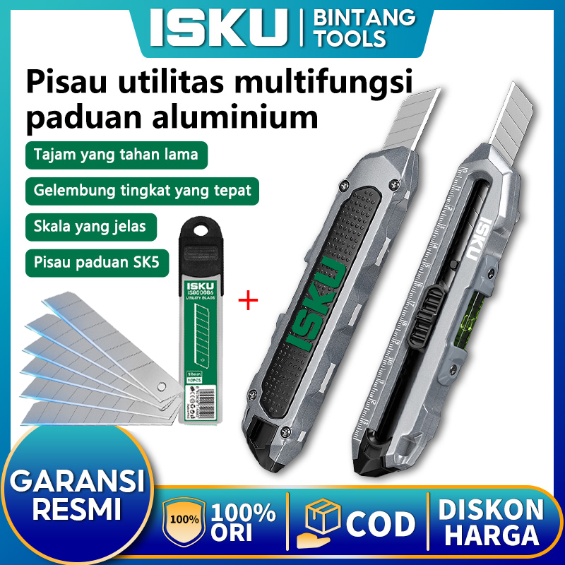 

ISKU Pisau Pisau Kecil /Multifungsi Pisau Kertas /Pisau Utilitas / Pisau Pengunci Otomatis/Gantungan Kunci Multifungsi Pisau/ Pisau Serbaguna/Paduan Aluminium Pisau