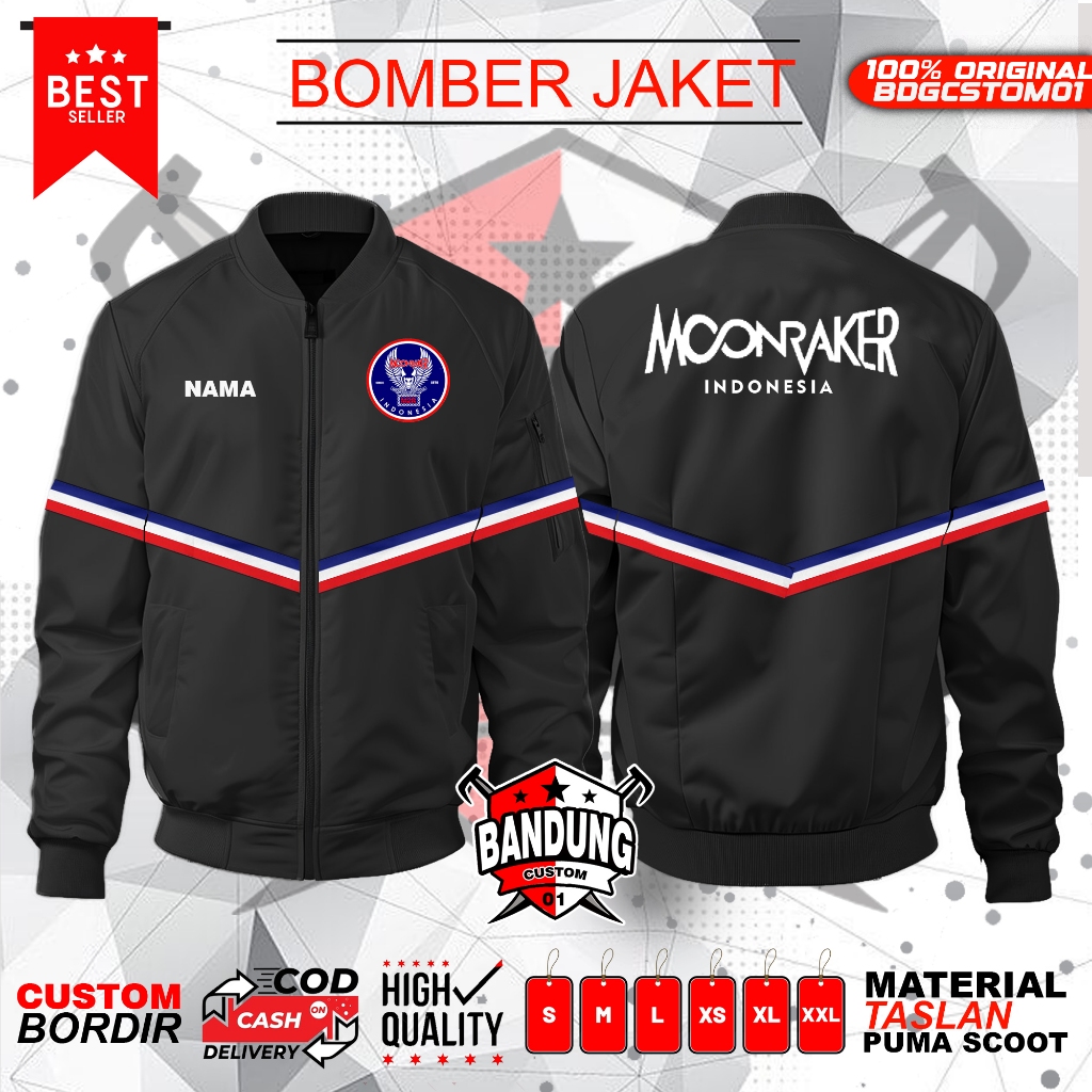 JAKET MOONRAKER - JAKET MOONRAKER WATERPROOF - JAKET BOMBER MOONRAKER
