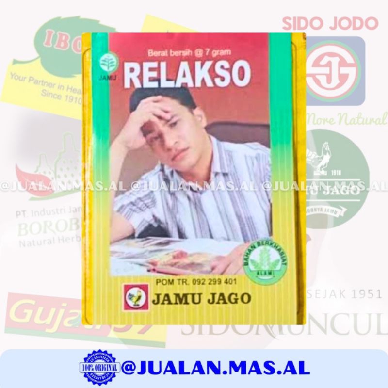 JAGO - JAMU RELAKSO / RELAXO / PENENANG (ISI 10 SACHET)