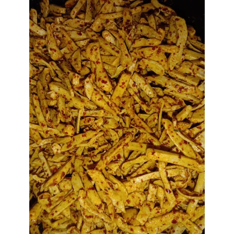 

Basreng kering pedas daun jeruk Cikruh Cihuy berat 250g