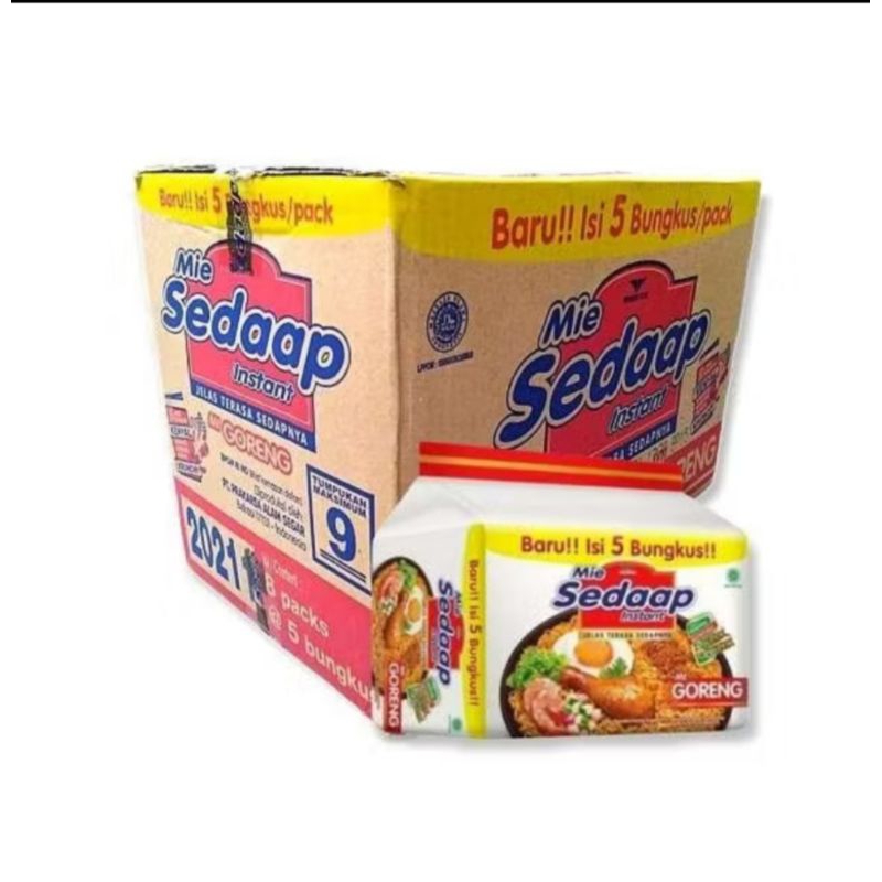 

HARGA PROMO Mie Sedaap Goreng @5 Bks 8 Pack 1 Karton 40Pcs