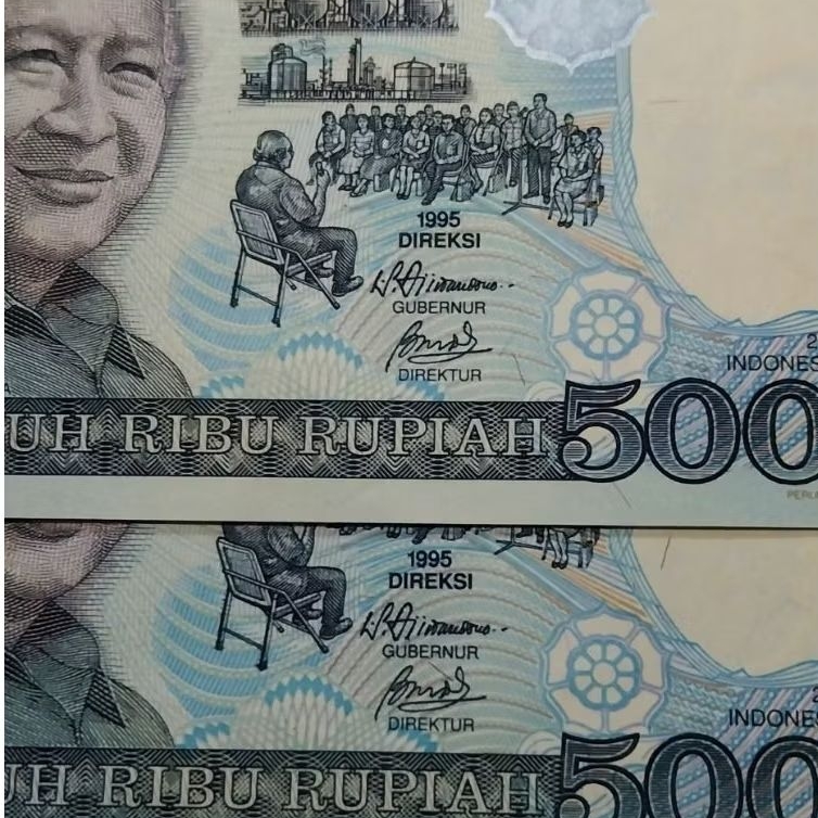 Uang kuno 50000 rupiah suharto 1995/1995
