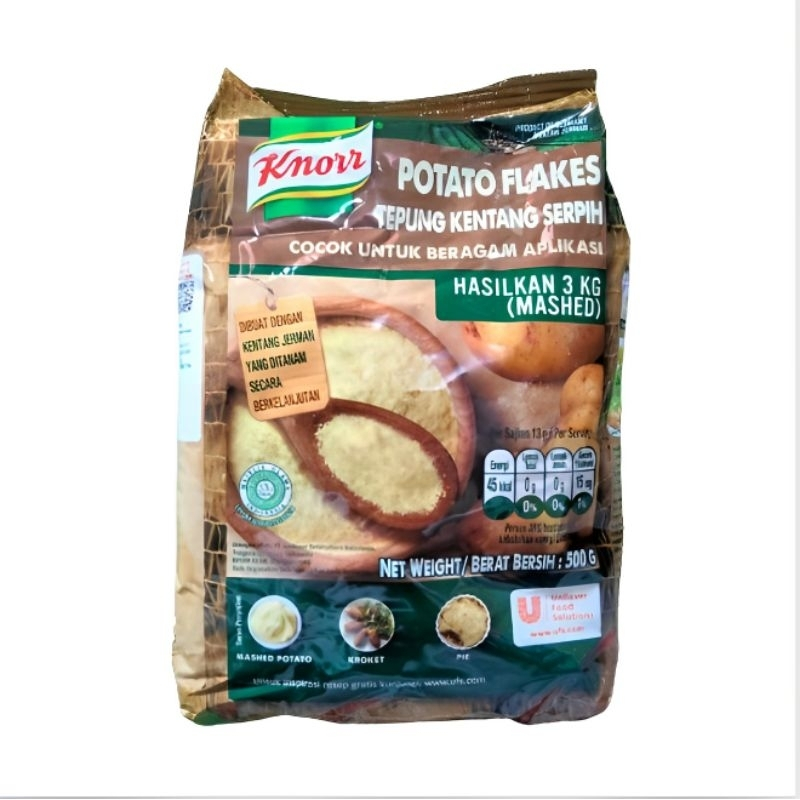 

(KARTONAN) KNORR POTATO FLAKES 500 GRAM / MASHED POTATO 4KG