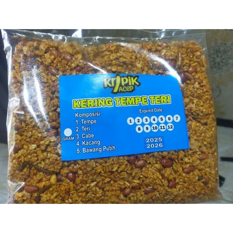 

Termurah Kering Tempe Teri 1kg-500 grm