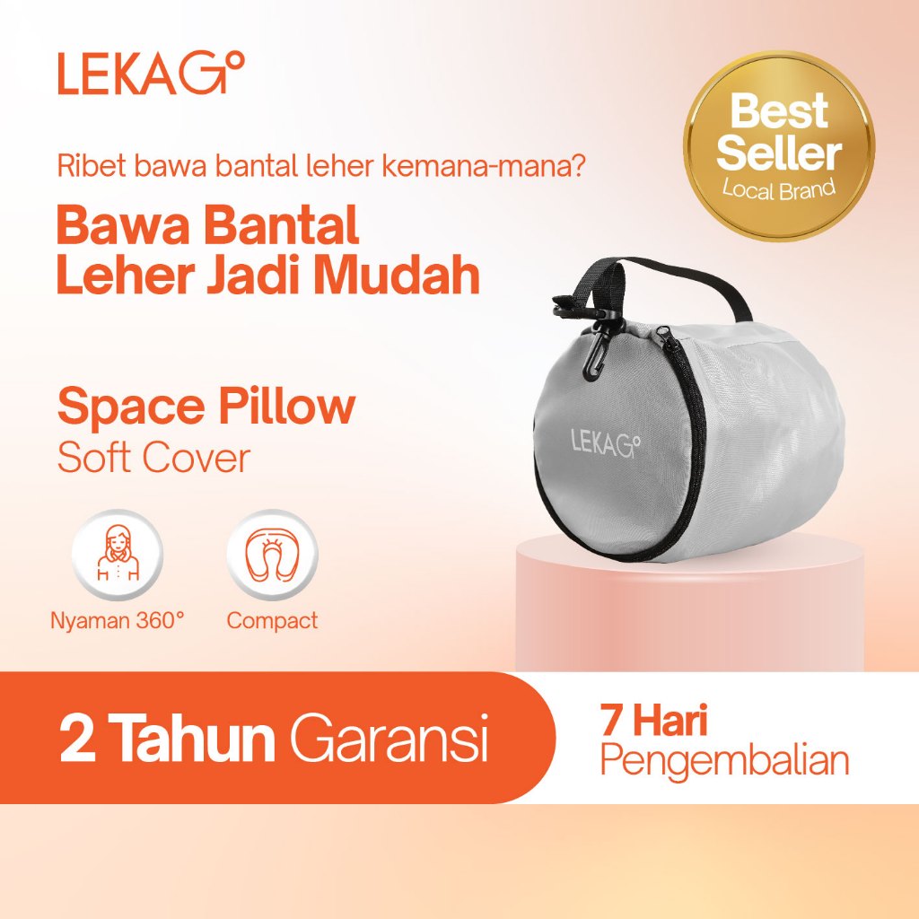 LEKA Go - Space Pillow Case - Tas Bantal Leher