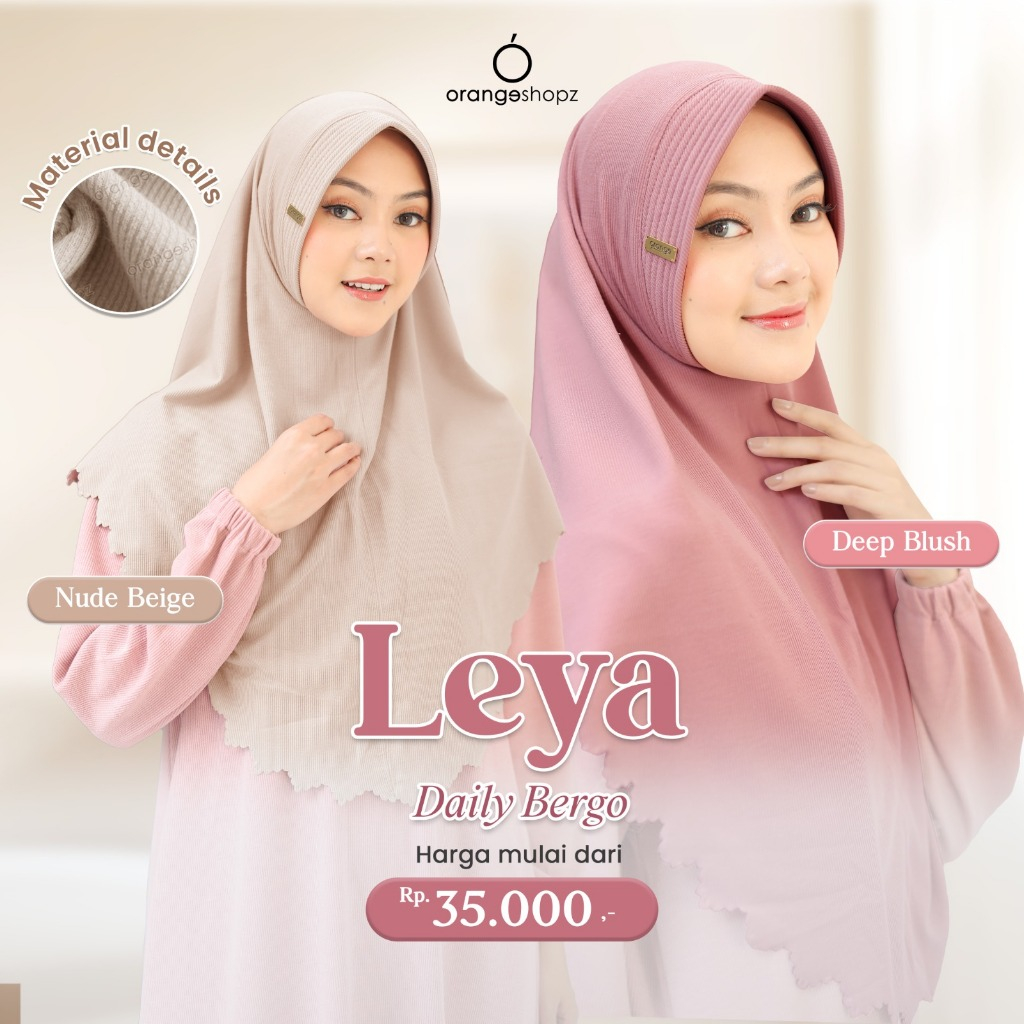 Jilbab Instan Kerudung Bergo Knit Pet Antem Leya Daily Hijab