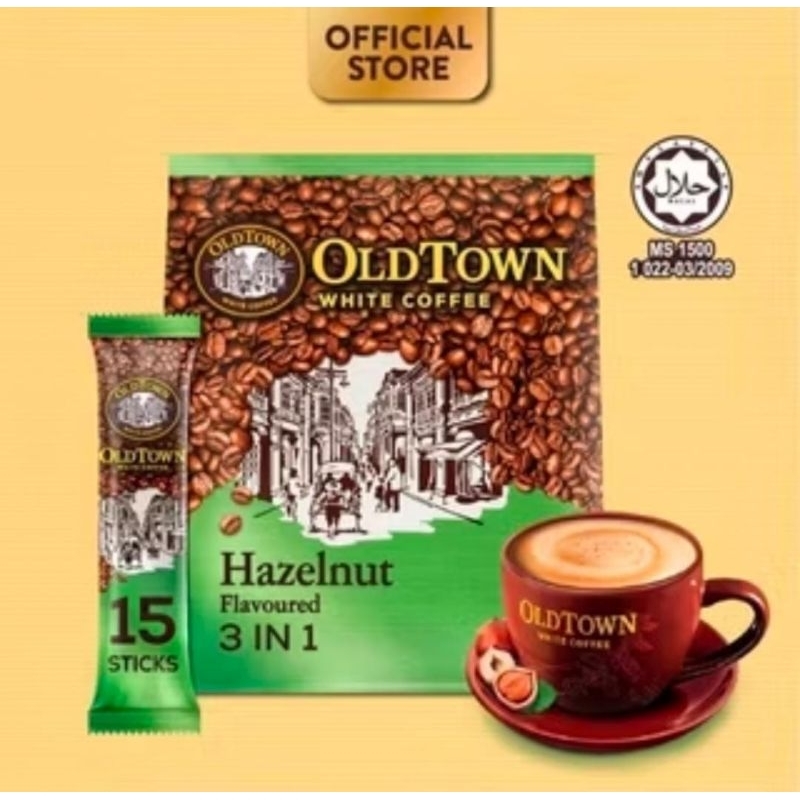 

Old Town Whiite Coffee 3In1 Hazelnut Stik Ecer