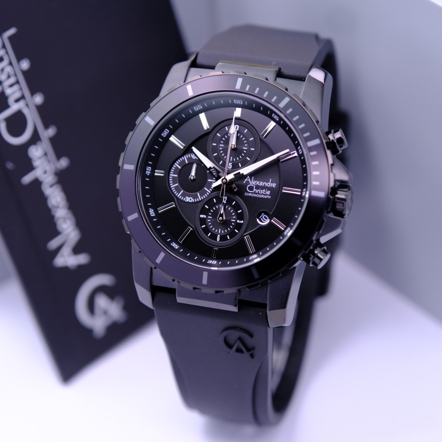 Jam tangan pria alexander christie 6141 original