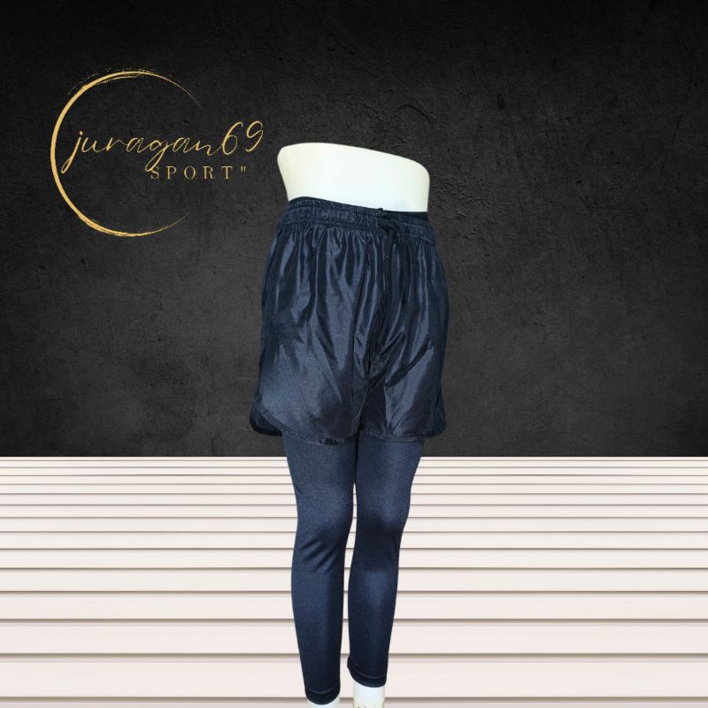 Celana Training Olahraga Running Leging Panjang pria wanita 2in1 Laging sport Outdoor Legging Nyaman