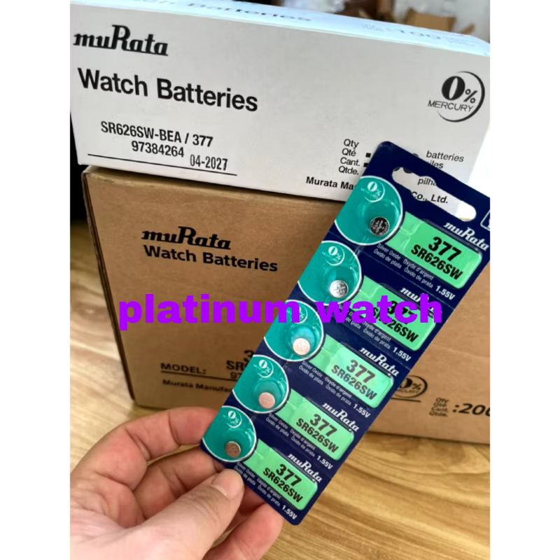 BATERAI MURATA SR626 SR626SW MURATA SR626SW / 377 / SR 626 SW | SR626 ORIGINAL MINIMAL PEMBELIAN 5 P