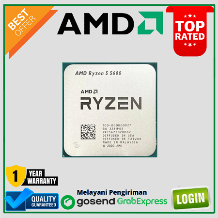 Processor AMD Ryzen 5 5600 TRAY 3.5Ghz Up To 4.4Ghz